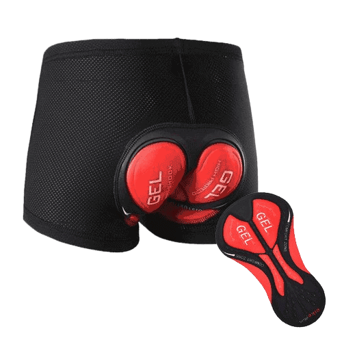 Sitzwolken Motorradshorts mit rotem Gel-Polster
